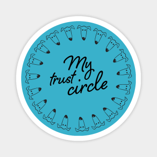 Greyhound Trust Circle Magnet